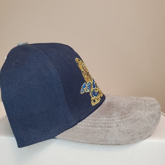 R2D2 Star Wars Concept One Hat Cap Navy & Gray Japan Embroidered Gold NEW NWT - Picture 12 of 13